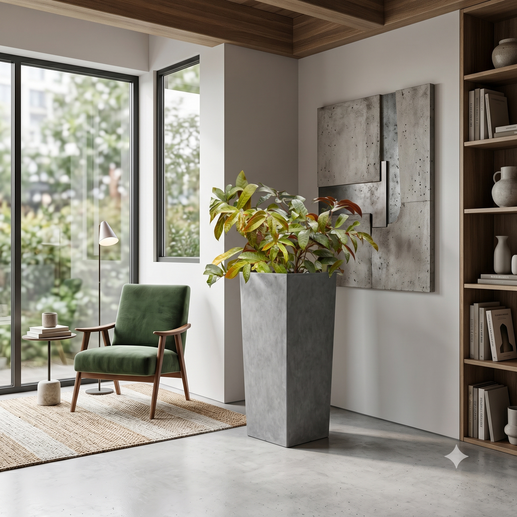 The Urban Pillar Series | Tall Square Minimalist Planters