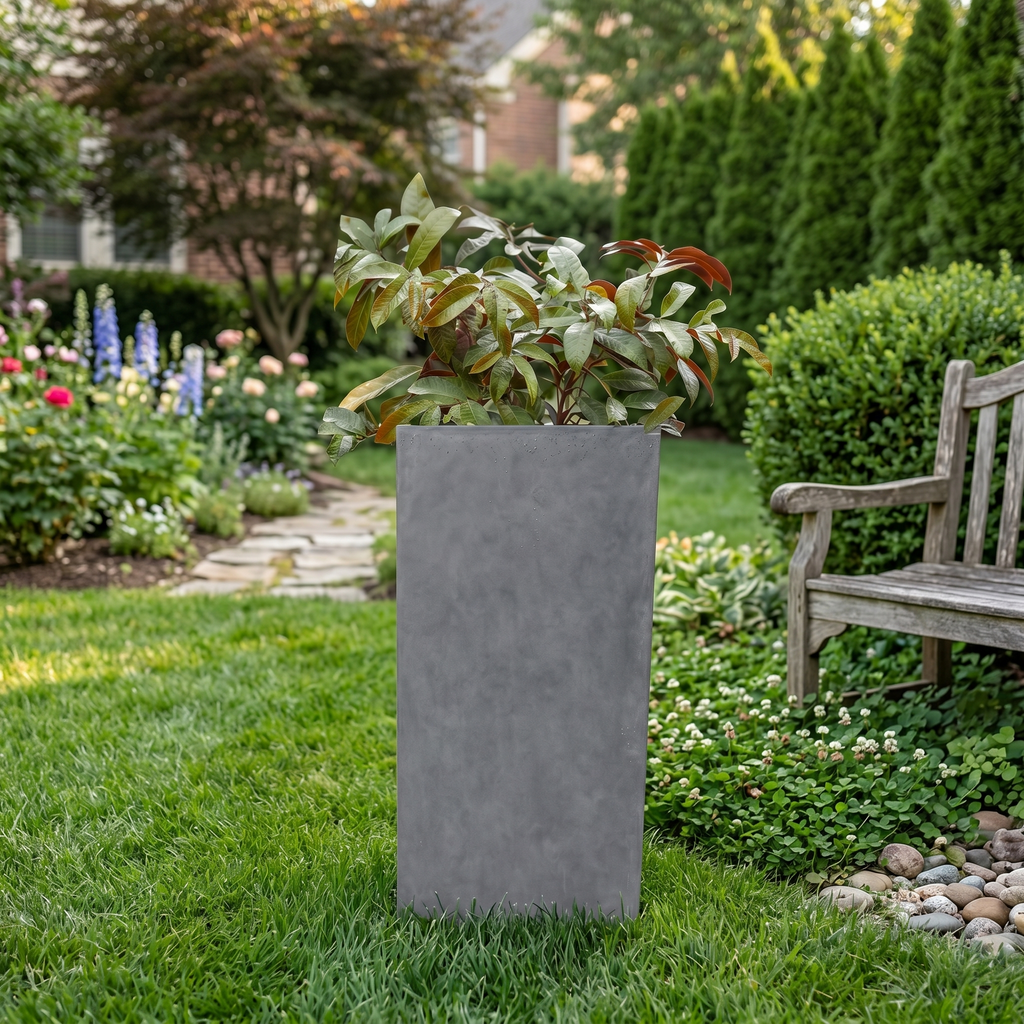 The Urban Pillar Series | Tall Square Minimalist Planters