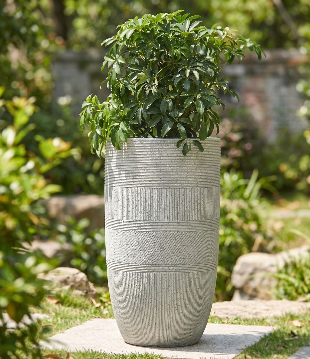 The Artisan Series | Tall Etched U-Shape Planters