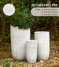 The Textured Pillar Series | Tall Pebble-Grain U-Shape Planters