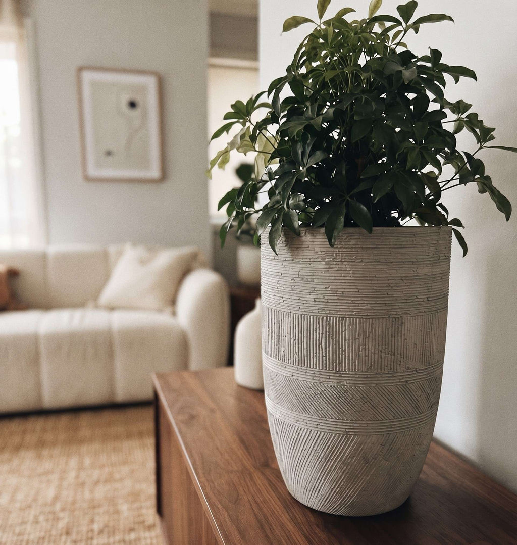 The Artisan Series | Textured Tall U Shape Planters
