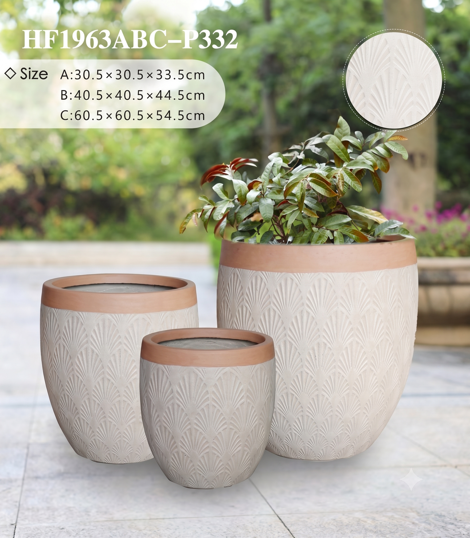 The Horizon Egg Series | Two-Tone Textured Planters