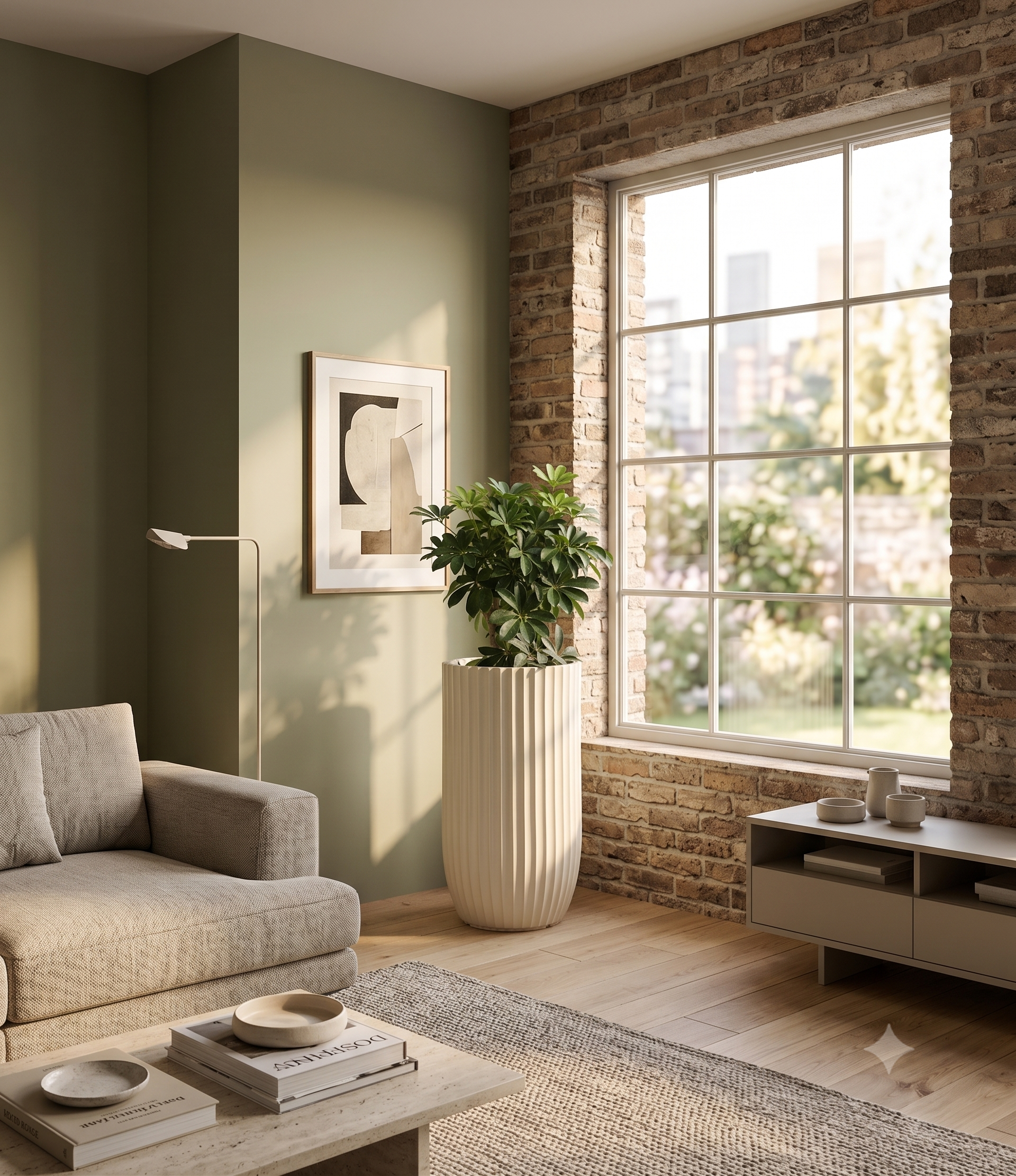 The Fluted Pillar Series | Tall White U-Shape Planters