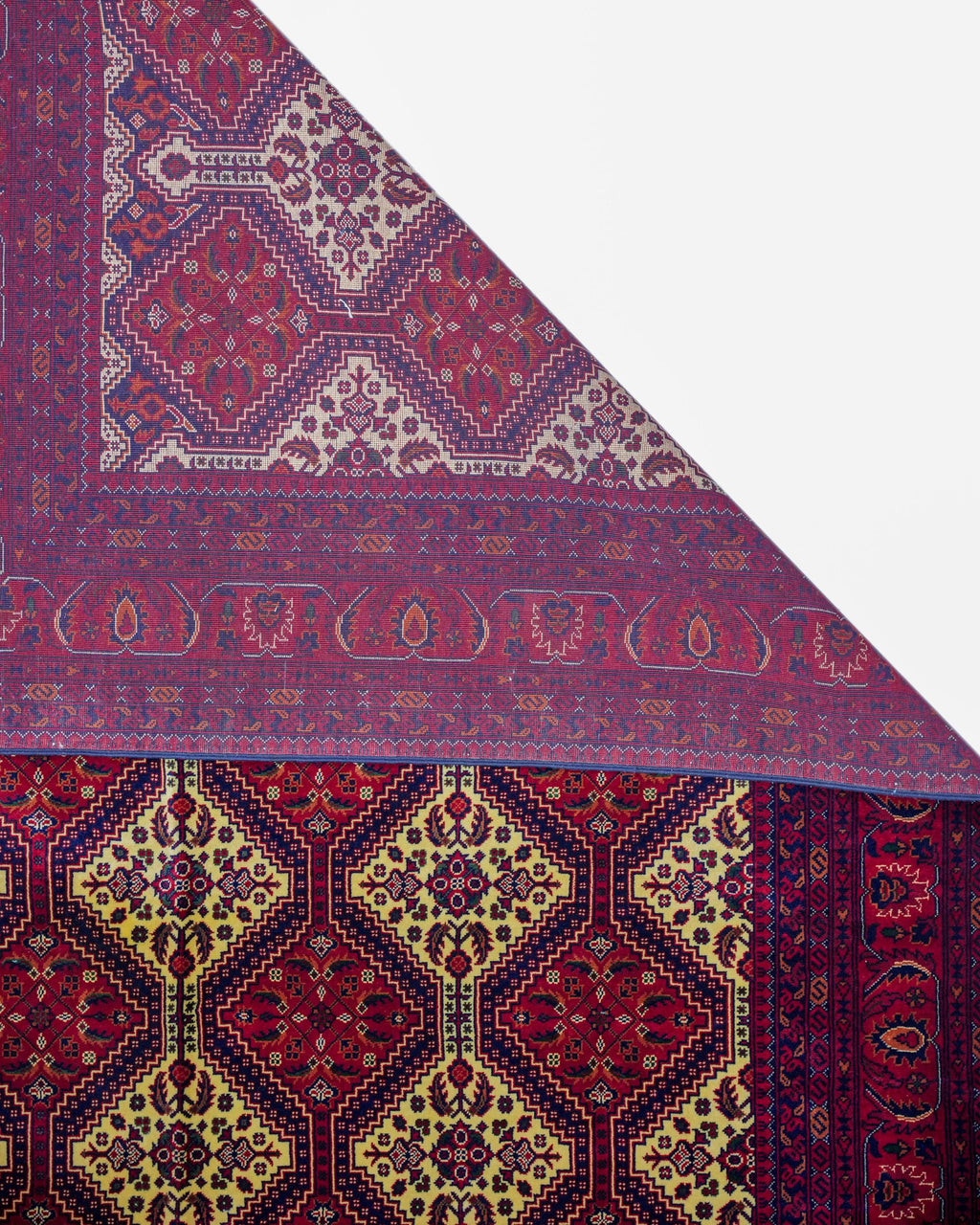 Handmade Bokhara Rug | Ivory Field with Brown & Gold Oval Medallions | Wool Rug