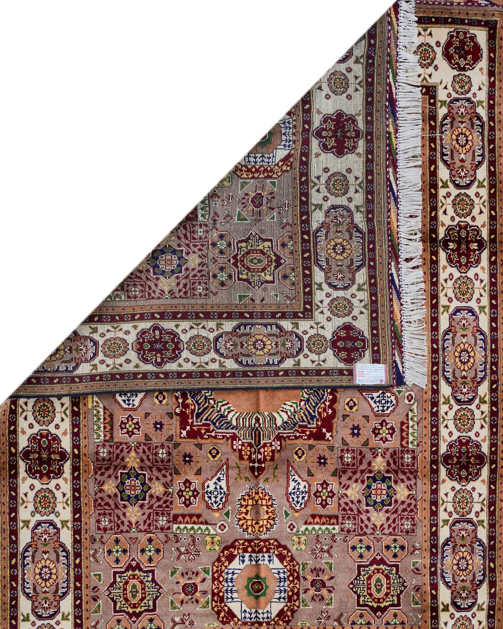 Handmade Baluch Rug | Navy & Burgundy Diamond Lattice | Wool Tribal Rug