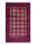 Handmade Bokhara Rug | Ivory Field with Brown & Gold Oval Medallions | Wool Rug
