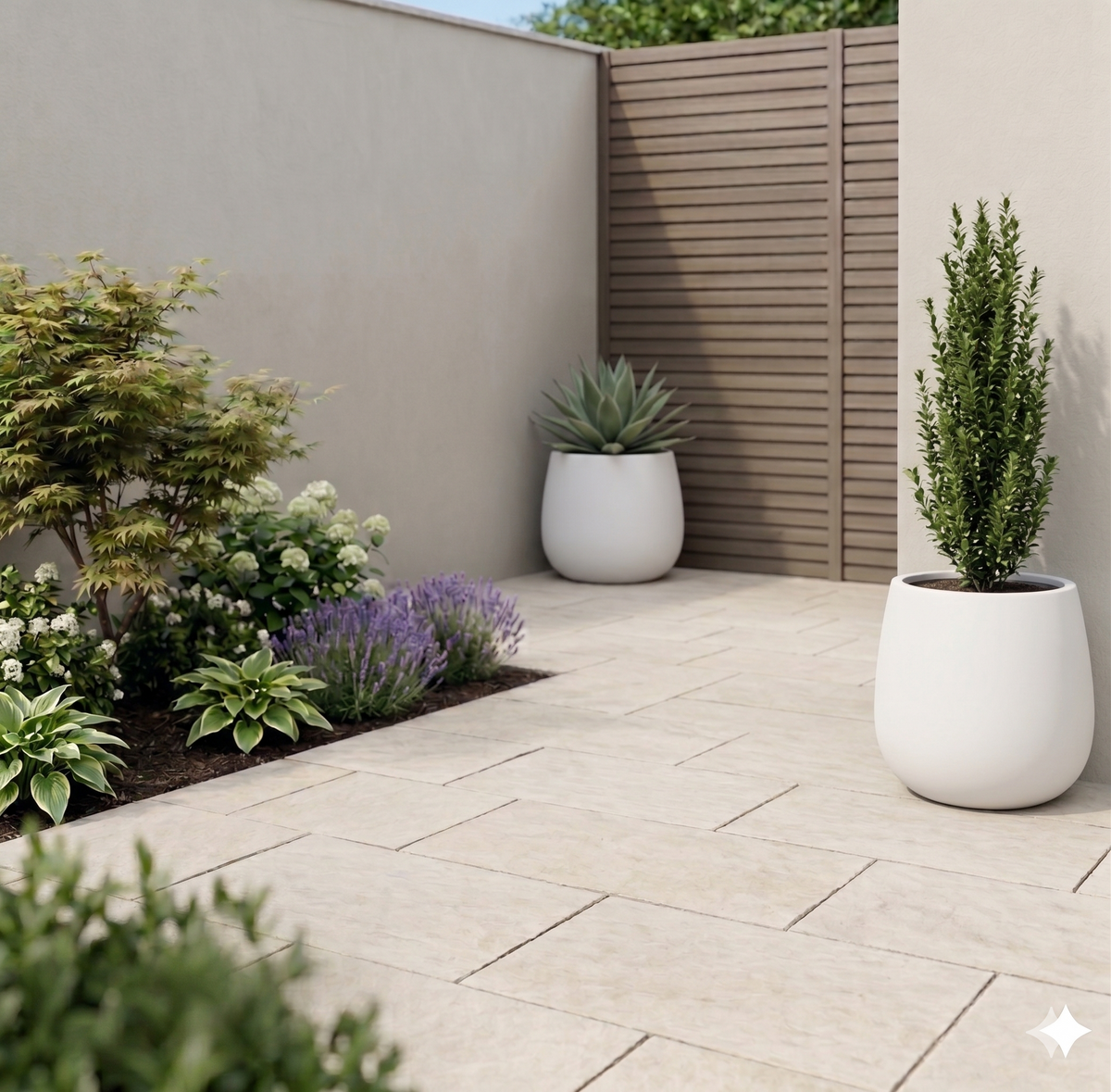 Artesian White Egg Shape Planter Indoor After