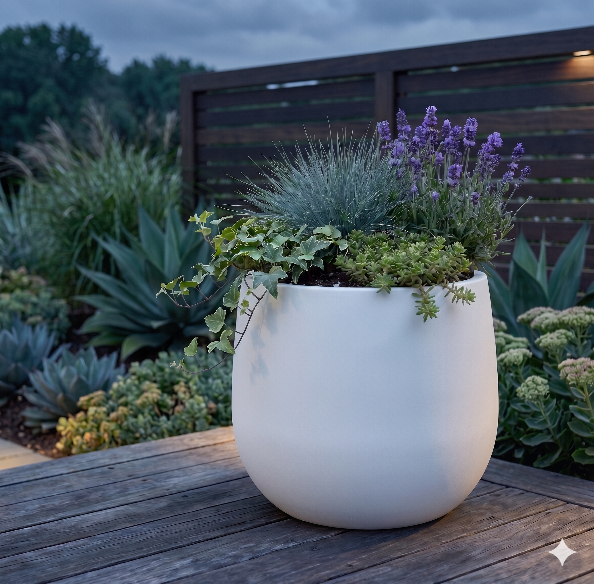 The Tapered Series | Alabaster White Cone-Shape Planters