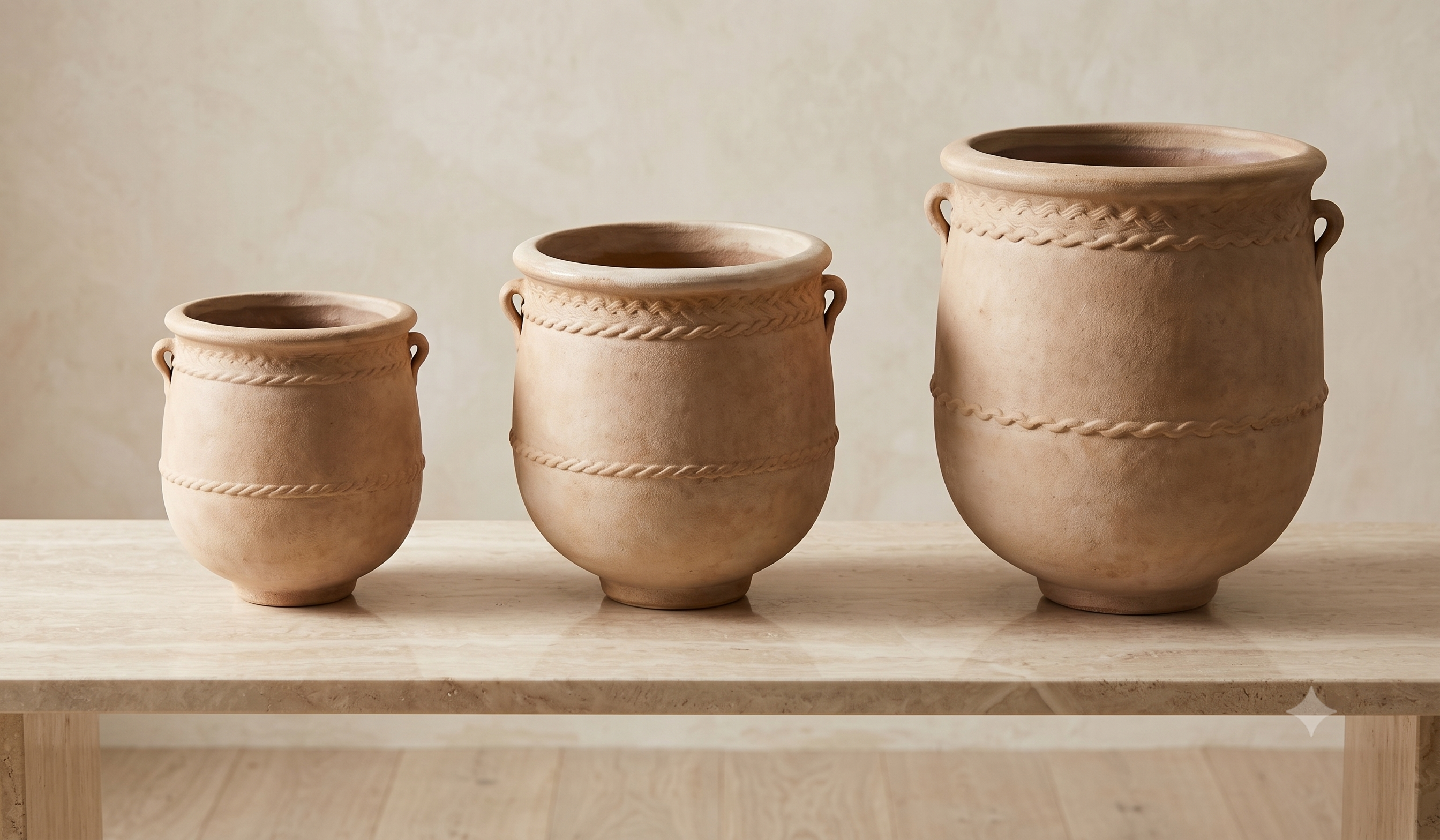 The Heritage Collection | Traditional Ribbed Earth Planters