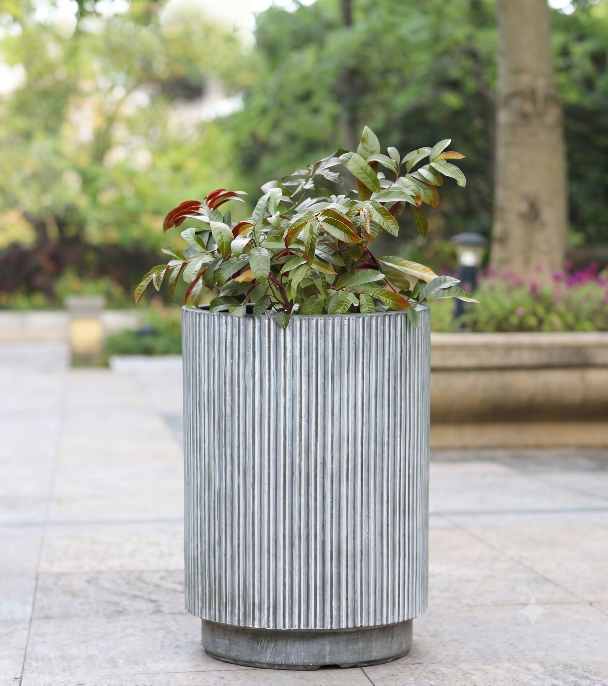 The Linear Tube Series | Fluted Column Planters