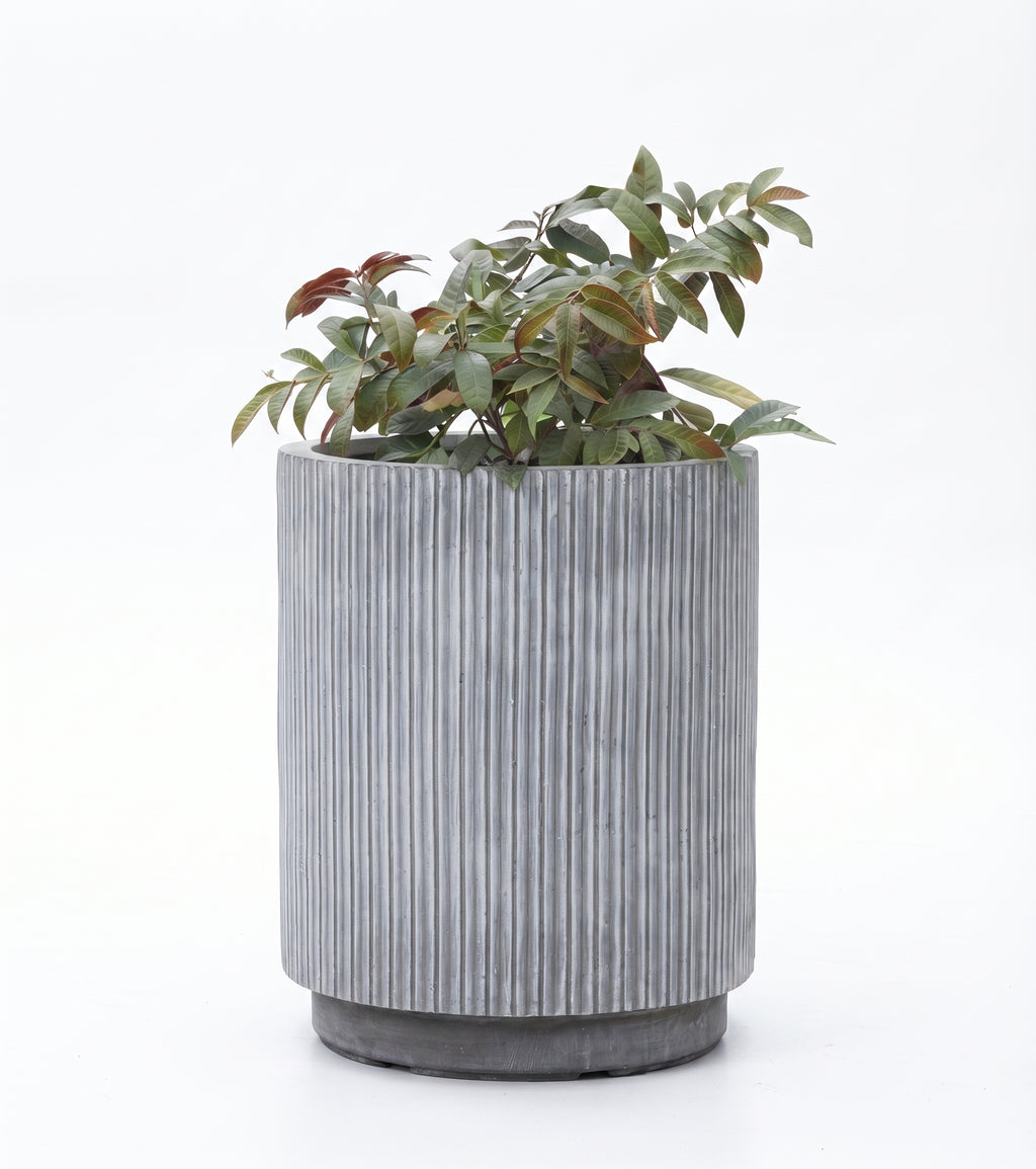 The Linear Tube Series | Fluted Column Planters