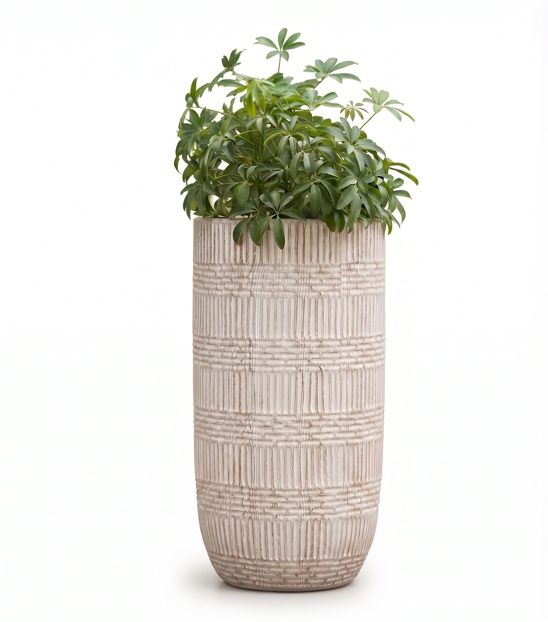 The Mosaic Series | Tall Geometric Textured U-Shape Planters