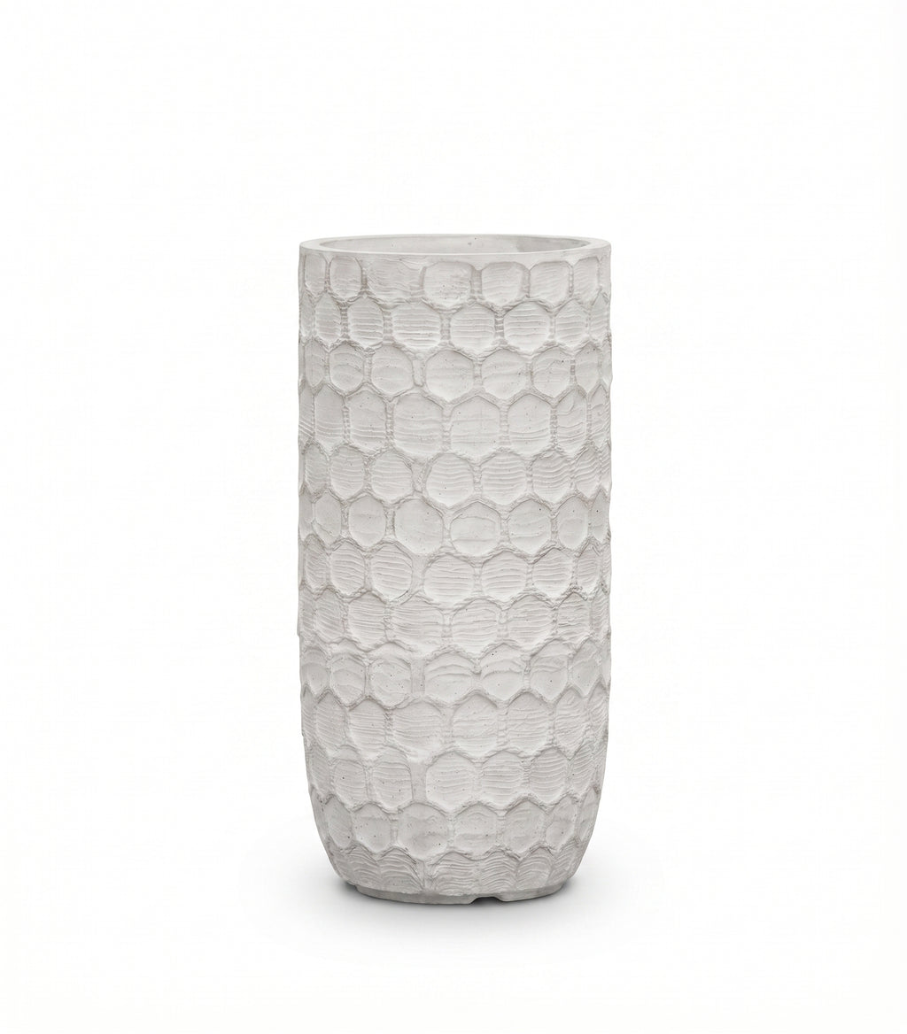 The Hive Series | Honeycomb Textured Tall U-Shape Planters