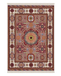 Handmade Baluch Rug | Navy & Burgundy Diamond Lattice | Wool Tribal Rug