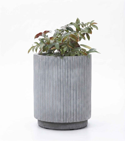 The Linear Tube Series | Fluted Column Planter Pots