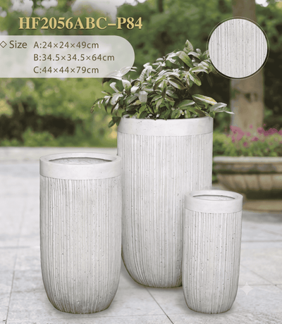 The Nordic Series | Two Tone Tall U Shape Planters