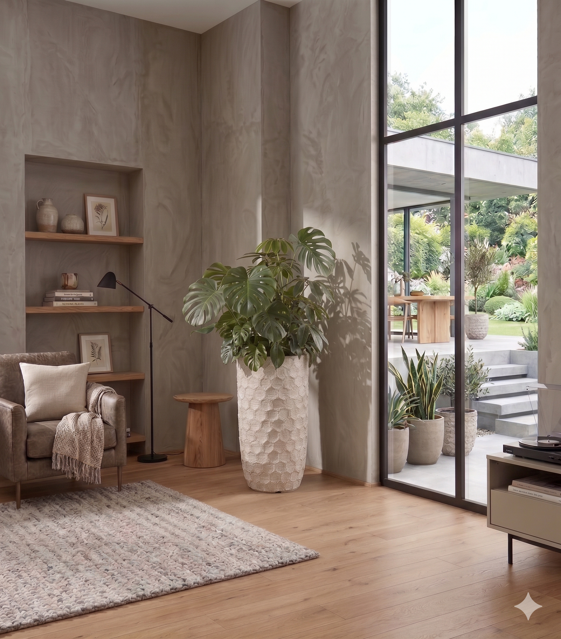 The Hive Series | Honeycomb Textured Tall U-Shape Planters