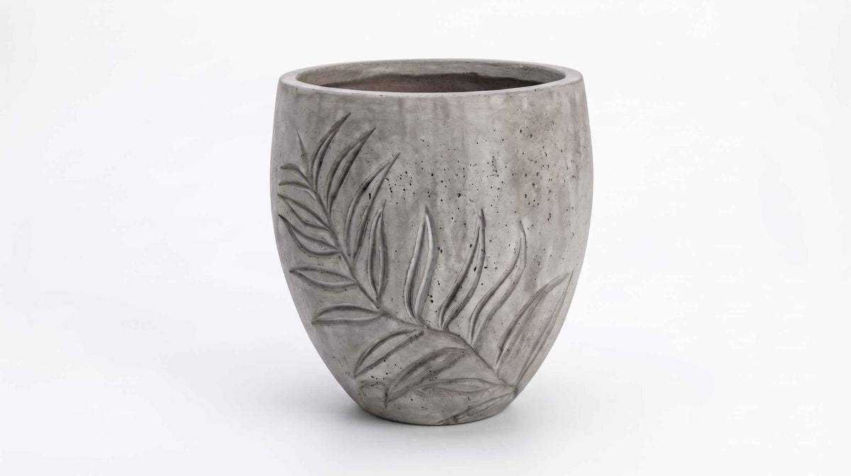 The Botanical Apple Series | Embossed Palm Leaf Planters