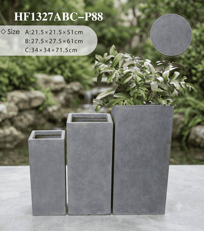 The Urban Pillar Series | Tall Square Planters Pots