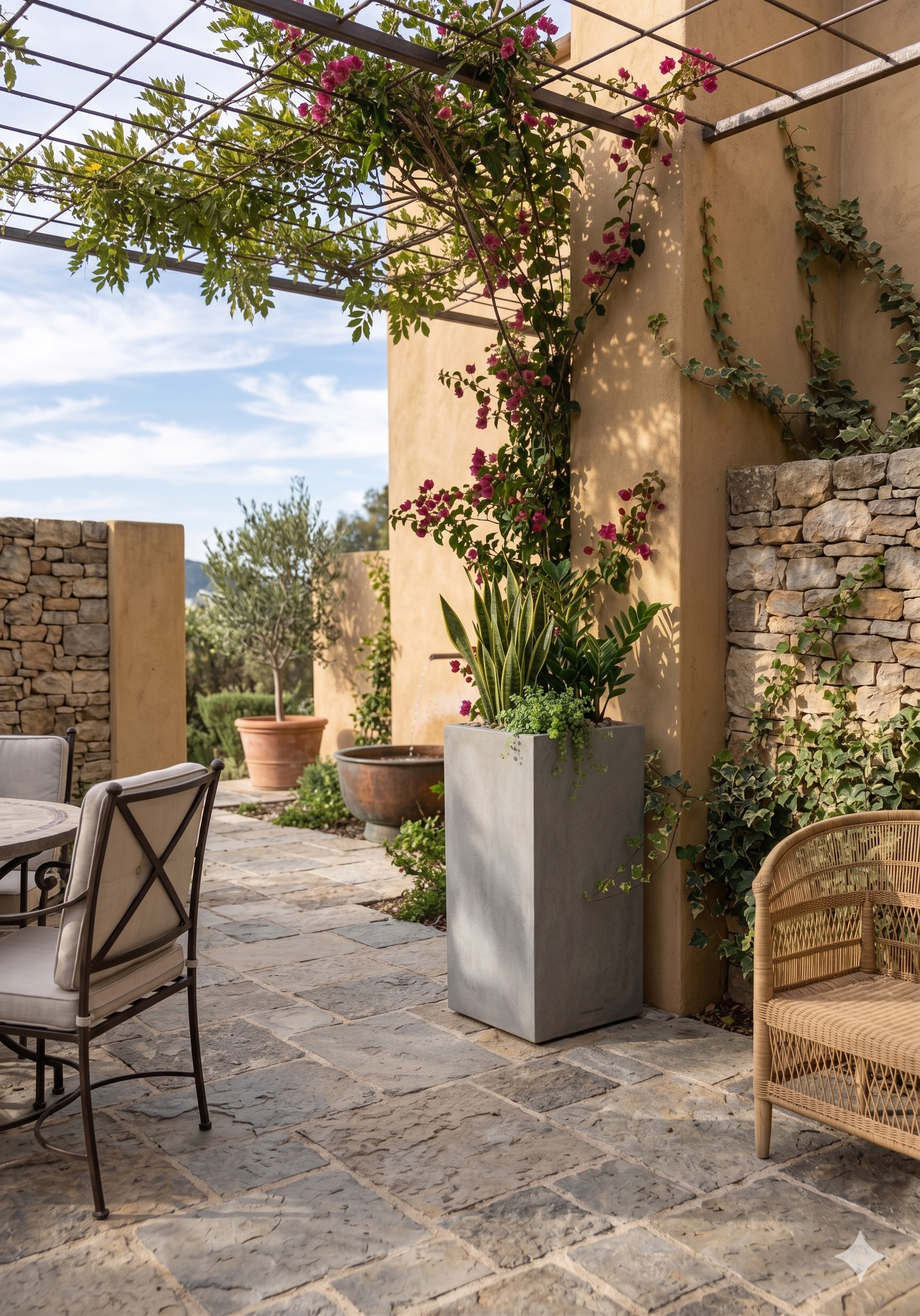 The Urban Pillar Series | Tall Square Minimalist Planters